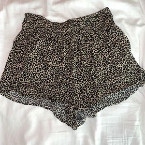 Cheetah print shorts